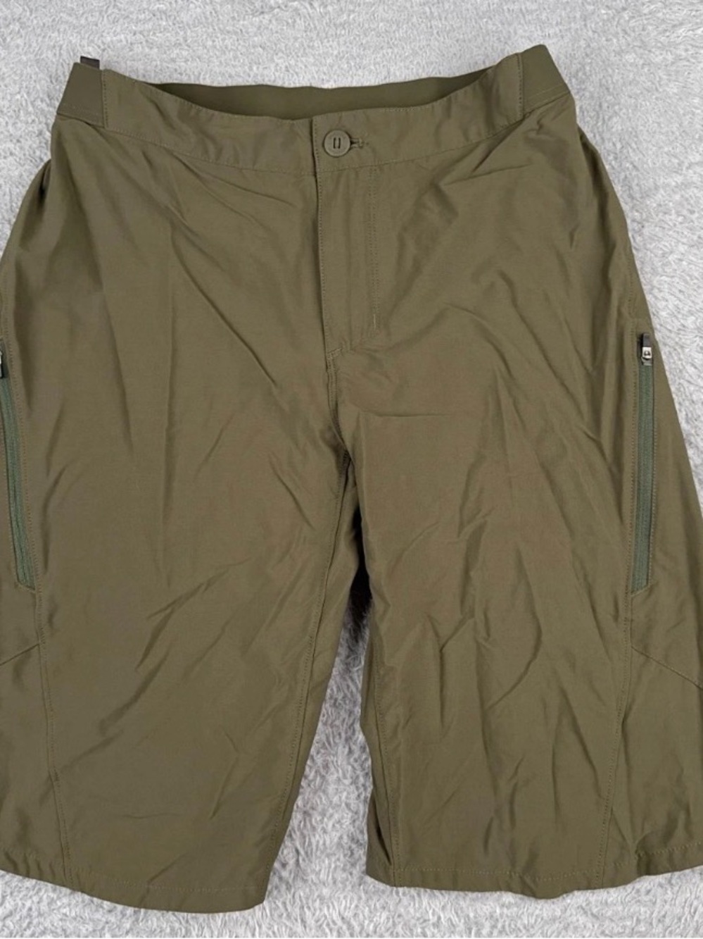 Patagonia Cycling Shorts Men 31 Green Landfarer Bike Shorts NO LINER Cargo 12"